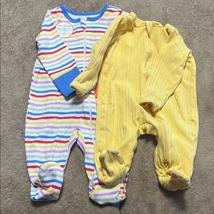 Wonder Nation Striped and Yellow Kids Footies
